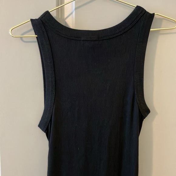 NWT Michael Stars Tala Sleeveless Shirred Seam Midi Dress Black Sz S - Picture 8 of 9